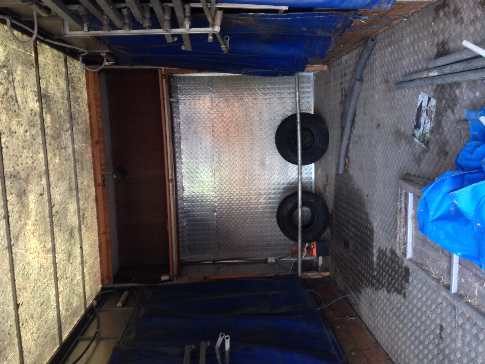 Inside trailer